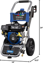Westinghouse WPX2700 Gas Pressure Washer, 2700 PSI and 2.3 Max GPM, Onboard Soap Tank, Spray Gun and Wand, 5 Nozzle Set, for Cars/Fences/Driveways/Homes/Patios/Furniture