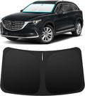 INSAUTO Custom Fit Windshield Sun Shade Accessories for Mazda CX9 CX-9 2016-2026, Foldable Front Window Sunshade, UV & Heat Reflector, Keeps Interior Cool, Includes Storage Bag