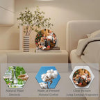 Custom Air Fresheners with Picture-Personalized Air Freshener for Car-Hanging Air Freshener for Wardrobe,Bathroom,Livingroom (Round 5pcs)