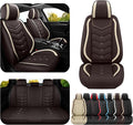 Car Seat Covers for KIA Sedona 2003-2021, Premium Nappa Leather Car Seat Cover, Stylish Sport Seat Covers， Automobile Seat Cover Sets.(Standard 5 Seats/Coffee Color)