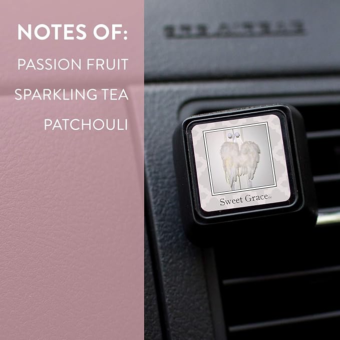 Bridgewater Candle Auto Vent Clip 3 Pack Long Lasting Car Air Freshener-Sweet Grace