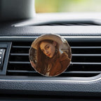 Custom Crystals Car Air Vent Clip with Photo Personalized Picture Car Air Freshener Clips Interior Car Accessories Decoration for Men Women