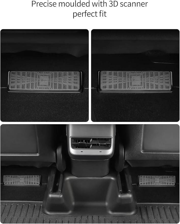 TPARTS Under Seat Vent Cover for Tesla Model Y Air Condition Outlet Protector Rear Seat Car Air Vent Accessories (Not Fit for New Model Y Juniper)
