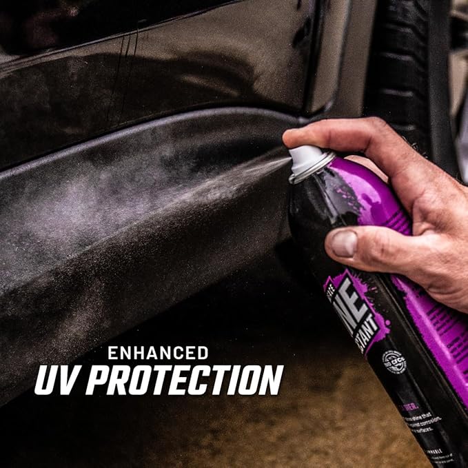 Slick Products Shine & Protectant Spray 17.35 FL OZ. - High Gloss Clear Coating Renew Vinyl, Plastic, Rubber, Trim, Tire, Car, Truck, Motorcycle, Dirt Bike (6-Pack)
