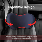 Really Cushiony Car Headrest Pillow, Car Pillow for Driving Seat with Adjustable Strap, Breathable Removable Cover & Ergonomic Design - Softness Office Travel Car Neck Pillow(Purple, 1PC)