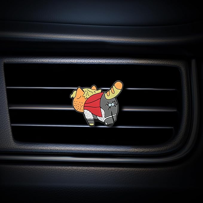 Air Vent Decoration - Cute Super Kitty Hero Decorative Vent Clip for Cars, Bedroom or Office [Thor]