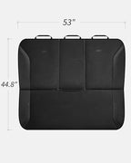 Skechers Memory Foam Car Seat Covers, Leather Seat Covers with Thick Memory Foam, Black Air Cool Rear Seat Covers, Automotive Comfort and Protection for Most Cars, Van,Trucks, SUVs(Rear,Black)