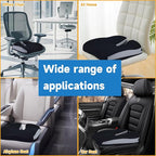 Seat Cushions for Office Chairs Wheelchair Cushion for Long Sitting Back Pain，Memory Foam Seat Car Computer Desk Chair Cushion，Coccyx Cushion for Tailbone Pain Relief Cushion Office Chair Black White