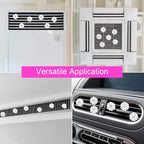 Daisy Air Vent Clips - 6 Pcs Cute Flower Car Air Fresheners Vents Clips Glam Car Interior Decor Charm Accessories for Women (White)+ Mask Hook
