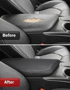 KBH Center Console Armrest Cover for Toyota Camry 2018 2019 2020 2021 2022 2023 2024, Middle Console Arm Rest Lid Covering, Vinyl Leather, Anti-Scratch, Black