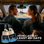 Car Air Freshener Hanging 2 Pack Car Fresheners Diffuser - Amber Vanilla Car Scents Essential Oil Air Diffuser, 45+ days Long Lasting Fragrance Air Fresheners, Two 0.27 FL OZ/8ML Made in USA