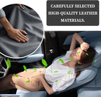 Car Center Console Cover Arm Rest Cover Pad for Car Armrest Box, Middle Console Covers Leather Armrest Box Mat Pad Protector Cushion with 2 Storage Bags for Cars Interior Accessories(Black)