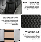 Car Center Console Cover, Upgraded Microfiber Car Armrest Cover Cushion, with 2 Storage Bags Scratch, Resistant Leather Cars Armrest Storage Box Universal Vehicles Accessories (Black)