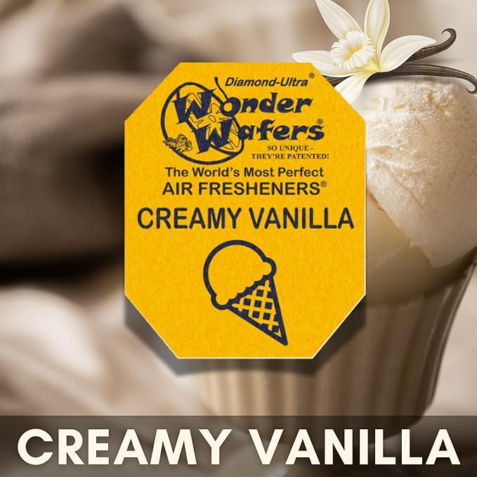 Wonder Wafers 75 count Air Fresheners Individually Wrapped, Creamy Vanilla Fragrance