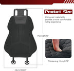 Lumbar Support Pillow for Car Improve Lower Back Pain Relief & Sitting Posture Back Support,Gel Lumbar Seat Cushion for Car,Gel Car Seat Back Support Ergonomic Lumbar Comfort for Long Sitting,Black
