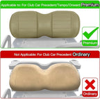 NOKINS Golf Cart Vinyl Diamond Seat Covers kit, Fit Club Car Precedent/Tempo/Onward Premium Front Seat Cushion, Soft/Scratch-Resistant/No Stapler Needed