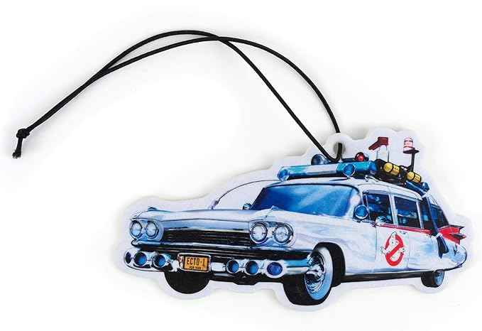 Ghostbusters ECTO-1 Car Air Freshener | Air Freshener For Cars Designed Like ECTO-1 | Official Ghostbusters Car Fragrance | Ghostbusters Movie Series Collectibles | New Car Smell
