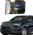 Dragonfly Car Windshield Sunshade Front Window Sun Visor Protector Foldable Shield Cover for Truck SUV