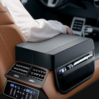 Car Console Covers Car Center Console Cushion Pad Leather Car Armrest Pad Armrest Cushion Pad Arm Rest Cover for Car Most Vehicle, SUV, Truck