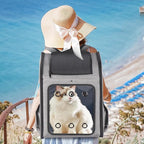 Extra Large Pet Carrier Backpack Cats Under 30 Lbs, for Dogs Puppies Rabbits Other Animals Under 25 Lbs, Ventilated Design, Great for Travel/Hiking/Outdoor Use