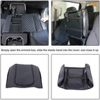 Center Console Armrest Cover Compatible with Toyota Tundra 2022+ Sequoia 2023+ Leather Middle Console Cushion Lid Pad Waterproof Anti-Scratch Armrest Seat Box Cover With Pocket Storage Bag Accessories