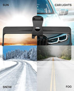JOYTUTUS Sun Visor for Car, 2 Pack Polarized Sun Visor Extender Universal Anti-Glare Easy to Install, UV400 Car Visor Extension Protect from Glare/UV Ray/Stray Light