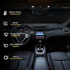 Windshield Sun Shade, Car Sun Shade Windshield, Reflector Sunshade Offers Ultimate Protection for Car Interior, Reflective Polyester Blocks Heat for Sedans, Mini SUVs, Hatchbacks - 57 x 31.5 inches