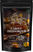 Lapew Wild Honey Carpet Deodorizer Powder - Pet Safe Freshener for Vacuuming | Scented Odor Eliminator for Home | 16 oz