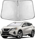 EcoNour Windshield Sunshade Compatible for Nissan Murano 2015-2022 2023 2024, Sun Visor for Front Windshield & Window Sun Shade Cover, UV Heat Blocker & Protector, Car Accessories