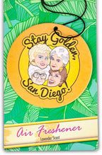 The Golden Girls "Stay Golden, San Diego!" Car Air Freshener | Exclusive Golden Girls Collectible | Sweet Lavender Scent