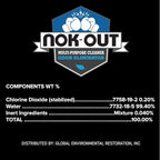 NOK OUT Odor Remover, Pet Deodorizer and Cleaning Spray, Made in the USA, 16 Fluid Ounce Spray, 2-Pack