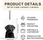 Funny Trendy Cat Car Air Freshener 4 Pcs, Cats Lover Mom Gifts Air Freshener Hanging for Cars Books Closet Drawer, Pet Lover Gifts Car Accessories for Women Girls