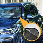 Cat Driving Car Windshield Sun Shade Fun Animal Cool Foldable UV Ray Sun Visor Protector Sunshade to Keep Your Vehicle Cool (55" x 27.6")