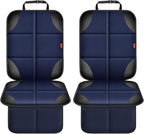 Car Seat Protector 1 Pack Car Seat Cushion Mat Thickest Padding,Waterproof 600D Fabric Car Seat Covers for Non-Slip Backing Mesh Pockets for Baby and Pet (Blue, 2 Pcs)