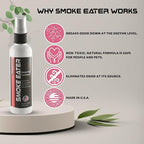 Smoke Eater Odor Eliminator Spray, Fresh Grapefruit, 40 oz — Tea Tree Oil Breaks Down Smoke at the Molecular Level