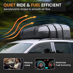 Sailnovo Rooftop Cargo Carrier Roof Bag,20 Cubic feet Soft PVC Waterproof Roof Bag for Most Vehicles with/Without Rack with Strap,Anti-Slip Mat,Padlock,Foldable Car Top Carrier for Road Trip Camping