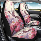 BIGCARJOB Hummingbird Car Seat Cover Set for Women Cute Auto Interior Accessories Pink Vehicle Bucket Seat Pad Auto Front Seat Protectors,Fit Most Vehicle,Cars,Sedan