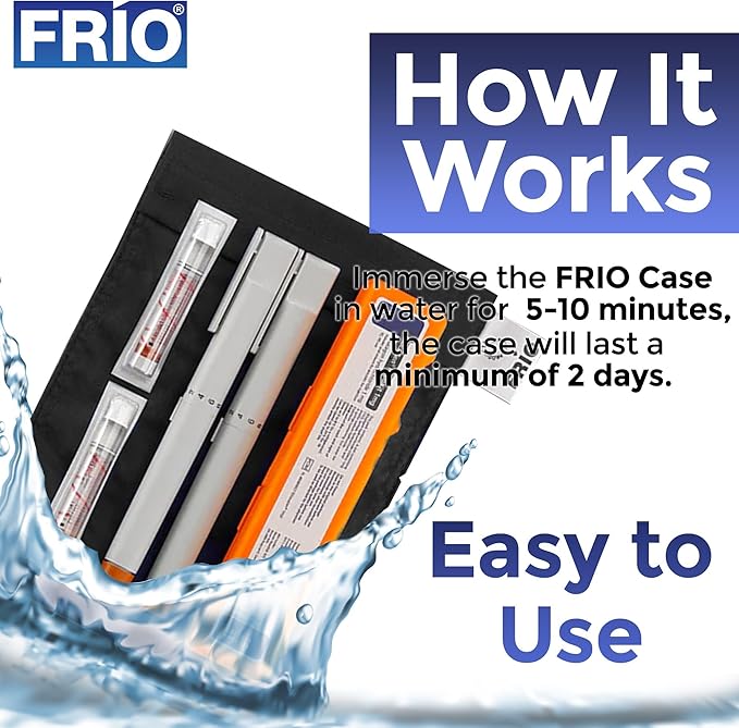 FRIO Cooling Wallet - Insulin Cooler for 45+ Hours of Stress Free On The Go - Purple - Large