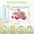 Personalized Valentine's Day Car Air Freshener with Pictures, I Love You, Drive Safe, Fun Couple Gift, Hanging 2Pack