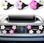 Frienda 8 Pieces Daisy Flower Air Freshener Cute Flower Car Clips Air Vent Clip Car Accessories Interior Decor for Women Girls Charm Colorful Air Vent Decorations(Sweet Colors)