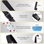 Baby Carseat Head Support,Car seat Straps Pillow Support Ban,Stroller Neck Relief Strap Headrest,Slumber Sling Sleep Positioner for Toddler Infants Child Children Kids(White Stars + Birds)