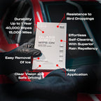 Nasiol GlasShield Wipe-On Nano Rain Repellent Wipe Kit, Ceramic Coating for Windshield, Quick & Easy Application, Easy to Clean, Car Rain-Repellant, Durable Lasts for 15,000 Miles