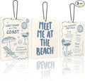 Trendy Blue Coastal Beach Lavender Car Air Freshener 3, Meet Me at the Beach Disco Ball Cocktail Scents Air Freshener for Women Girls, Beachy Car Accessories Interior Mirror Decor Hanging