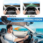 Memory Foam Seat Cushion for Truck Drivers with Adjustable Strap Ergonomic Car Seat Cushions for Driving, Chair Cushion for Back Pain，Lumbar Support & Sciatica Relief for Driving Long