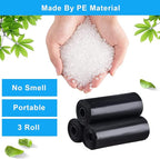 Car Trash Bag, [PE]Mini Trash Bags for Car, Mini Garbage Bags for Car Trash Can with Tear-Resistant Black Discreet Design Perfect Waste Disposal for Home Office On-The-Go Travel