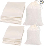 Limko Cotton Bags Muslin Bags Sachet Bag for Home Supplies (3x4 5Pack&4x6 5Pack)