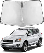 EcoNour Windshield Sunshade Compatible for Toyota RAV4 2006-2010 2011 2012, Sun Visor for Front Windshield & Window Sun Shade Cover, UV Heat Blocker & Protector, Car Accessories