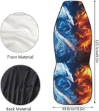 Cool Dragon Car Front Seat Covers Soft Car Seat Cover Easy Installation Breathable Front Seat Cover Protection Interior Accessories Universal for Auto SUV 2 Pcs