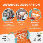 Sunlight® Activated Charcoal Odor Absorber for Home, Odor Eliminator for Strong Odor, Closet deodorizer, Car Air Purifier, Car Smoke Odor Eliminator, better than Bamboo Charcoal Bag 10 Pack, 100g Each