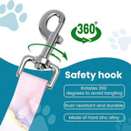 Adjustable pet cat and Dog car seat Belt，The Lanyard is Flexible and Adjustable from 20 to 33 inches (Pink Marble)